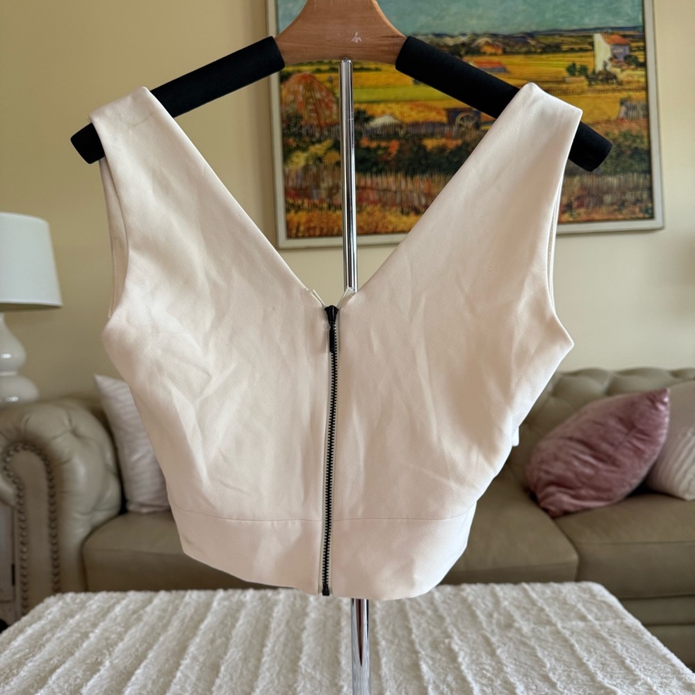 ZARA Wrap Top with Black Accents - Picture 2 of 7